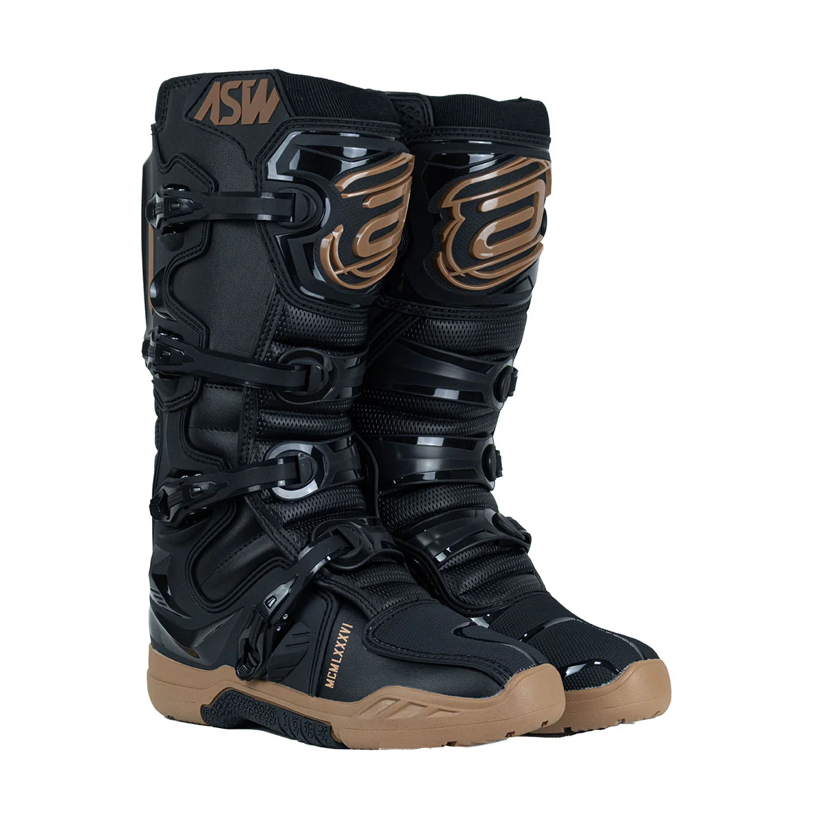 Bota ASW Elevate Enduro Preto/Marrom - Spinelli Motos Boutique